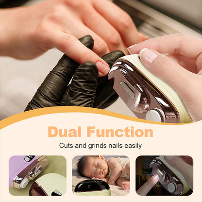🎉 2026 Sale — Over 113,000 Sold! ✂️ 2-in-1 Smart Electric Nail Clipper & Polisher – Anti-Pinch Safety & LED Light 💅