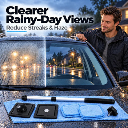 ✨ Dual-Sided Magnetic Windshield Cleaner – 🚗Clean Both Sides at Once