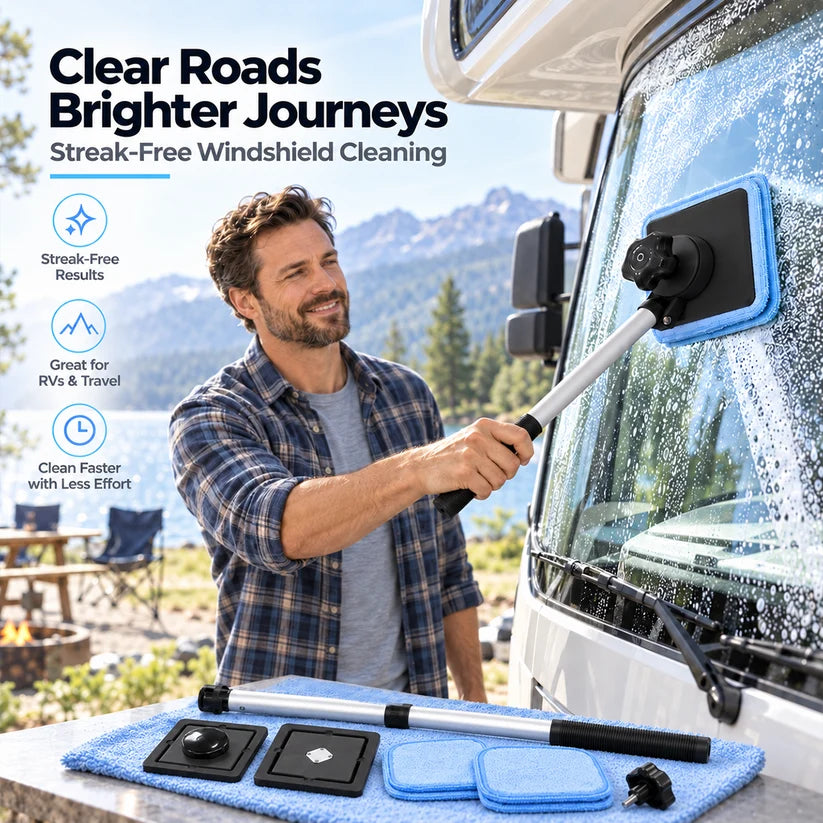 ✨ Dual-Sided Magnetic Windshield Cleaner – 🚗Clean Both Sides at Once