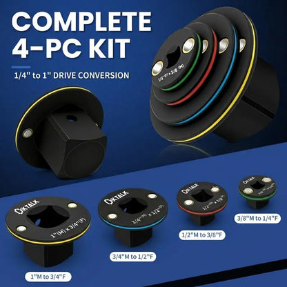 Ultra Low Profile Impact Socket Adapter Set – Reach Tight Spaces with Maximum Torque
