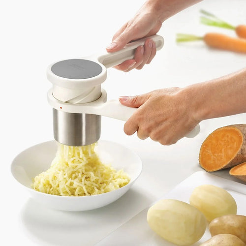 Multifunctional Rotary Potato Ricer & Masher (Detachable) – Suitable for Sweet Potatoes, Baby Food, and Garlic Pressing