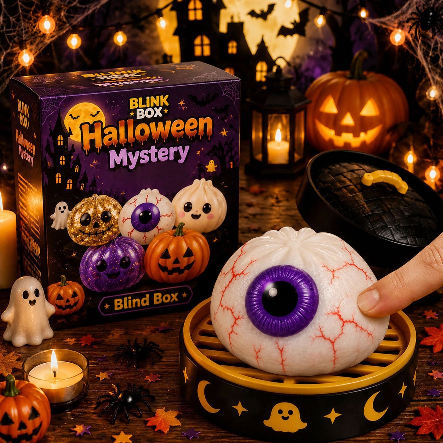 🎃Halloween Ghost Squishy Stress Relief Toy – Soft Squeeze Sensory Mochi Toy
