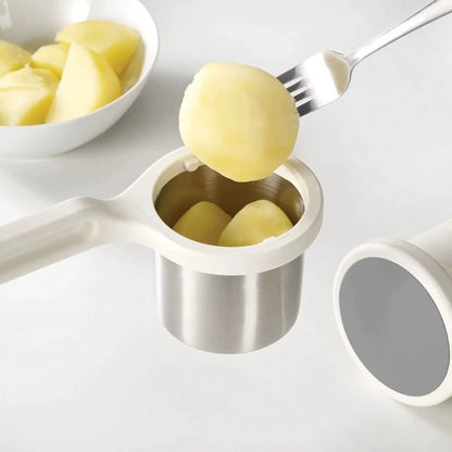Multifunctional Rotary Potato Ricer & Masher (Detachable) – Suitable for Sweet Potatoes, Baby Food, and Garlic Pressing