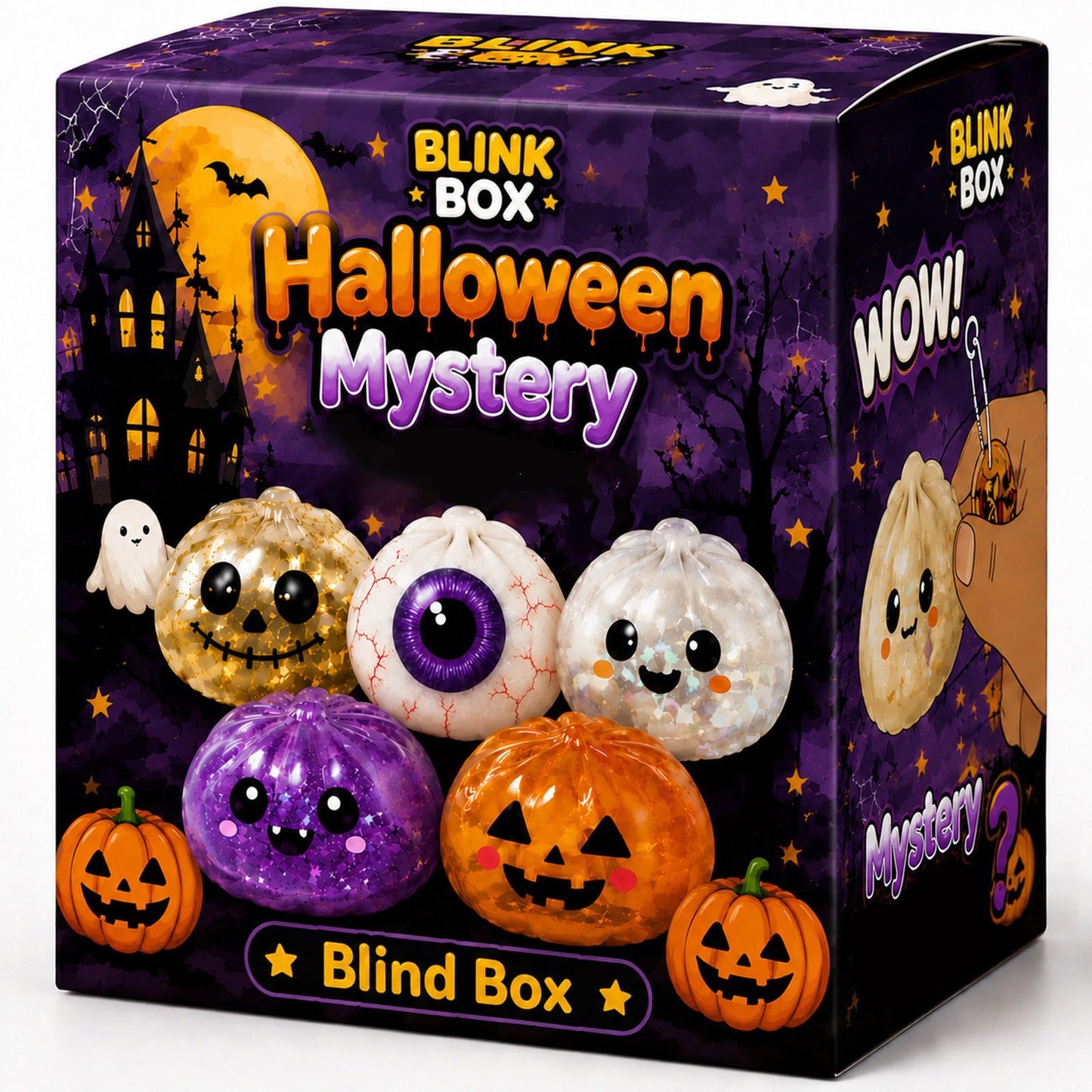 🎃Halloween Ghost Squishy Stress Relief Toy – Soft Squeeze Sensory Mochi Toy