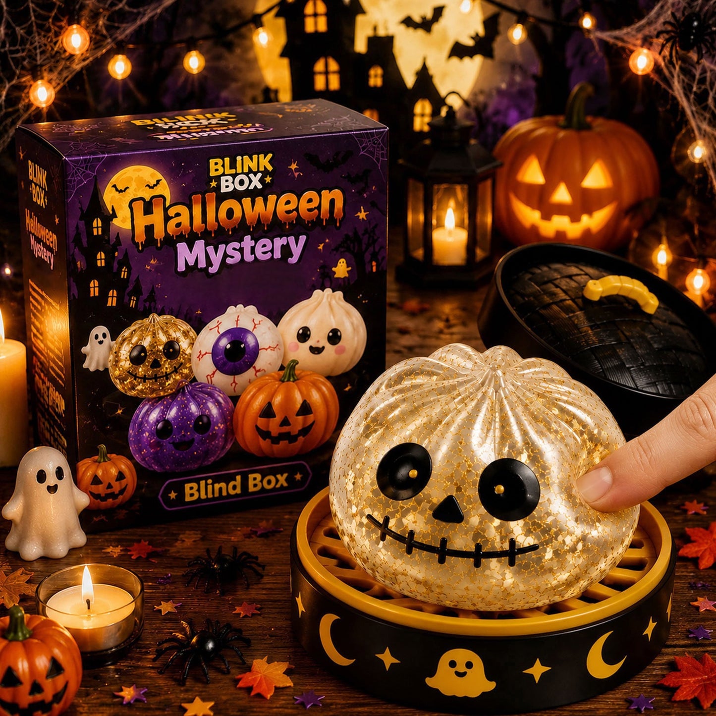 🎃Halloween Ghost Squishy Stress Relief Toy – Soft Squeeze Sensory Mochi Toy