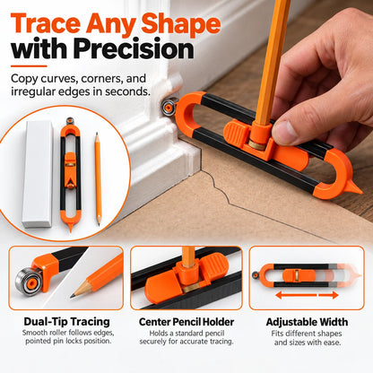 Adjustable Contour Tracing Tool – Precision Edge & Shape Copying Scribe for DIY & Woodworking